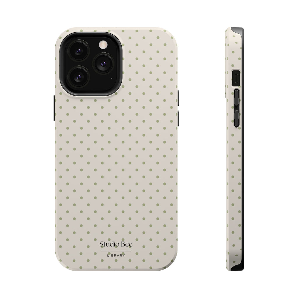 Olive Polka Dot