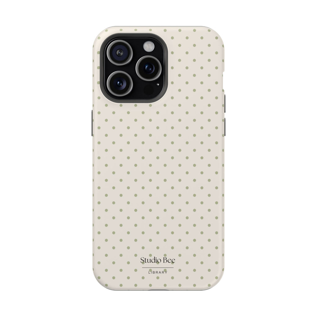 Olive Polka Dot