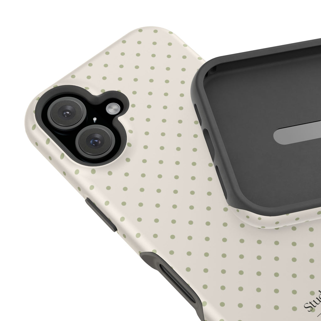Olive Polka Dot